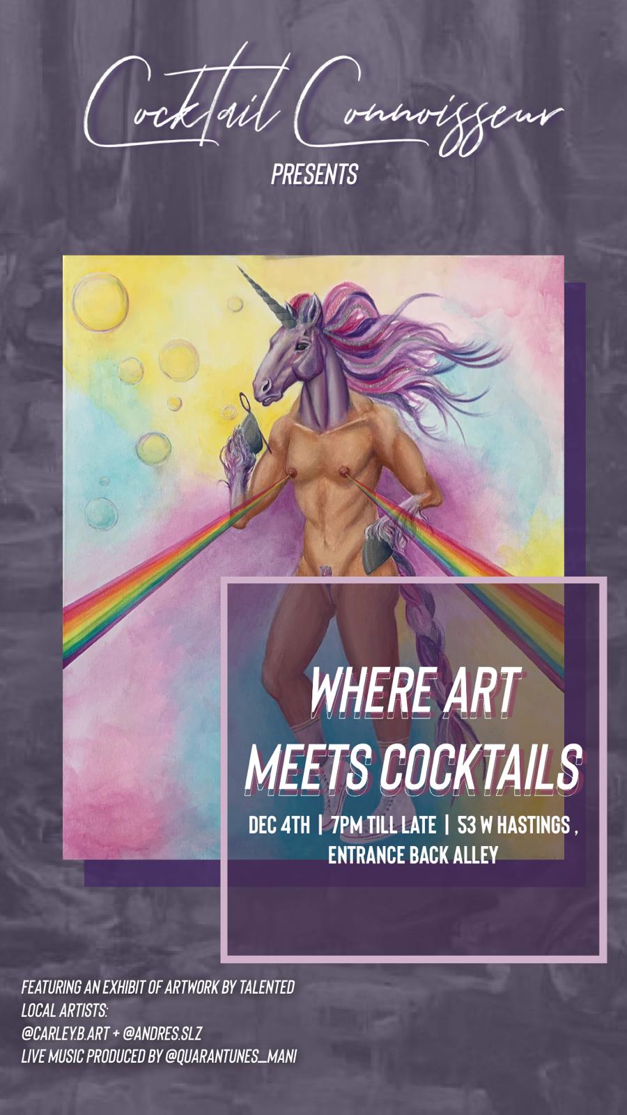 art and cocktails poster